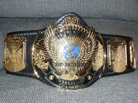 Wwf Winged Eagle Championship Belt Shot Of My Wwf Winged E Flickr