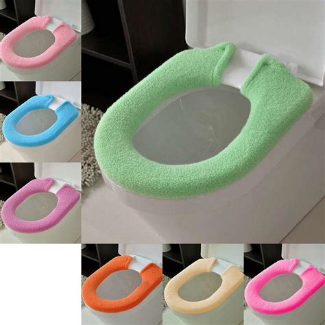 Bathroom Toilet Seat Closestool Washable Soft Thicken Warmer Mat Cover