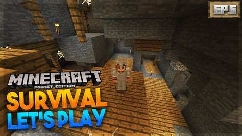 EXPLORING A MINESHAFT MCPE 1 0 Survival Let S Play EP 6 Minecraft