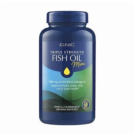 GNC Triple Strength Fish Oil 120 240 Mini Softgels Lazada PH