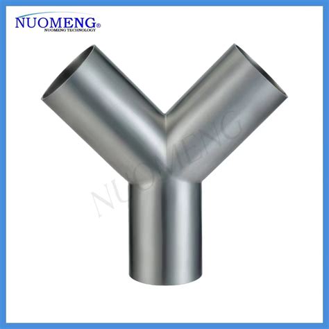 Sanitary Stainless Steel Pipe Fitting Y Type Welded Equal Tee A No