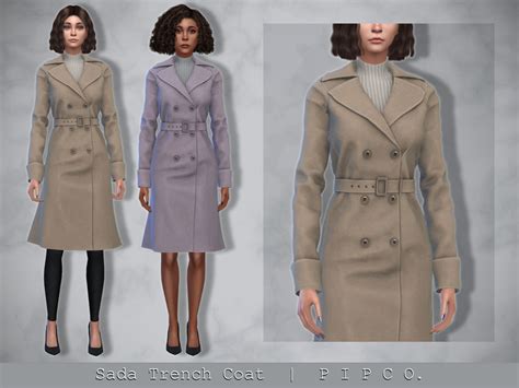 The Sims Resource Sada Trench Coat