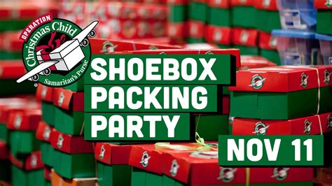 Shoebox Packing Party - Operation Christmas Child — APRIL SOUND CHURCH