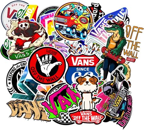 Vans Stickers of 100 Pack, Waterproof Vinyl Sticker: Amazon.co.uk: Electronics