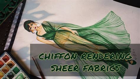 How To Draw Chiffon Sheer Fabrics Chiffon Rendering Youtube