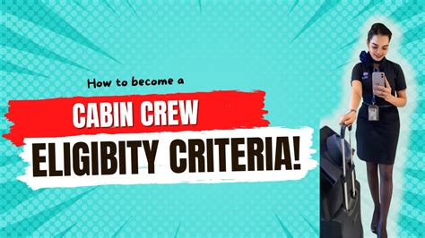 Eligibility Criterias To Become A Cabin Crew In Domestic And