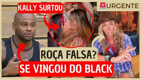 Kally esquece Black e beija em festa Galisteu anuncia roça dupla