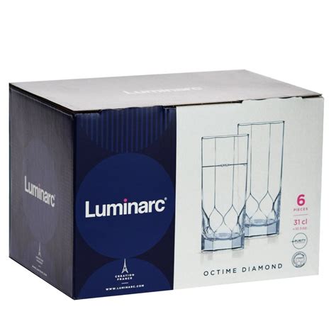 Set Pahare Inalte Luminarc Octime Sticla Ml Transparent Emag Ro