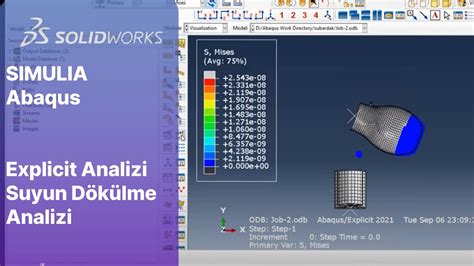 Simulia Abaqus Explicit Analizi I Suyun Sph Methodu Ile D K Lme