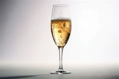 Premium AI Image | Champagne On White Background Generative AI