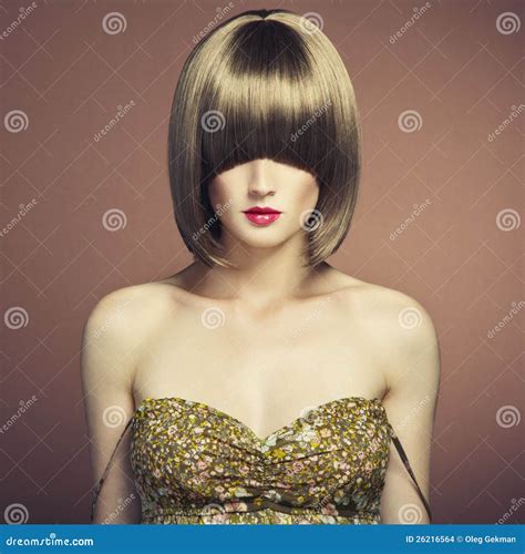 Square Portrait Sexual Blonde Woman Studio Stock Photos Free