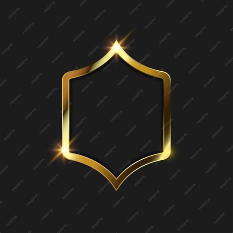 Premium Vector | Gold frame vector illustration design