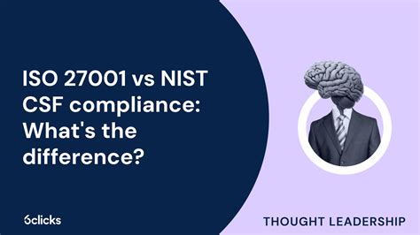 Iso 27001 Vs Nist Csf Compliance What S The Difference