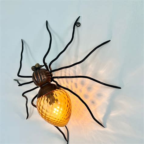 Copper Spider Sconce 1960s Italy