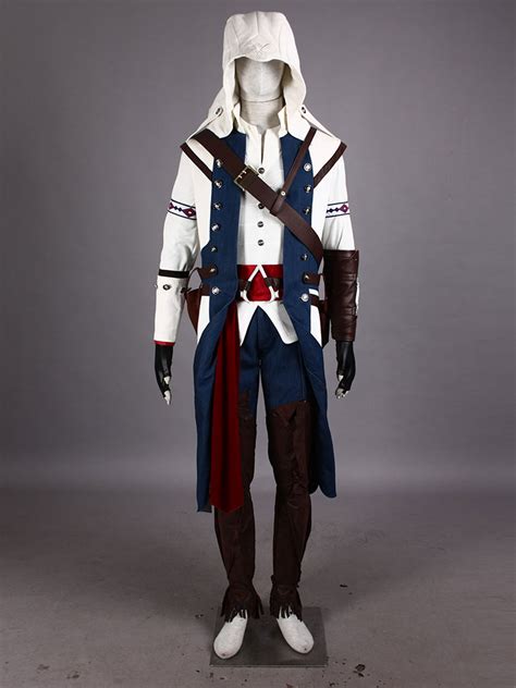 Assassins Creed Iii Connor Kenway Costumes Cosplay Deluxe White