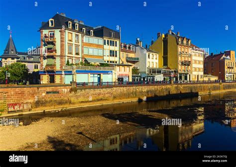 Buildings in historic centre of Belfort, France. Belfort is a city in ...