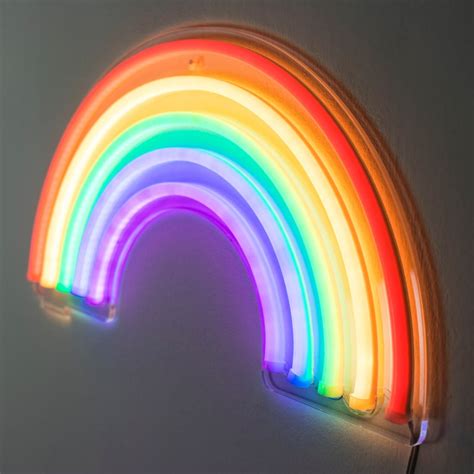 Rainbow Neon Wall Light