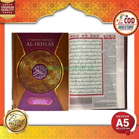 Jual Al Quran Terjemah Al Ikhlas A Alquran Terjemahan Al Iklas Ukuran