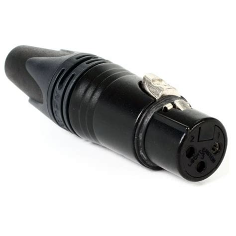 Conector Neutrik Xlr Hembra Negro America Sonido