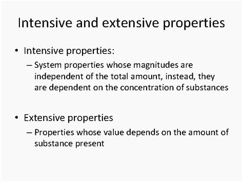 Thermodynamics Intensive And Extensive Properties Intensive Properties System