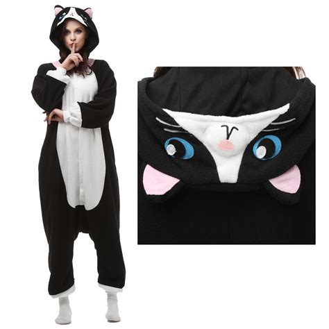 Black Cat Onesie Black Cat Pajamas For Women And Men Online Sale