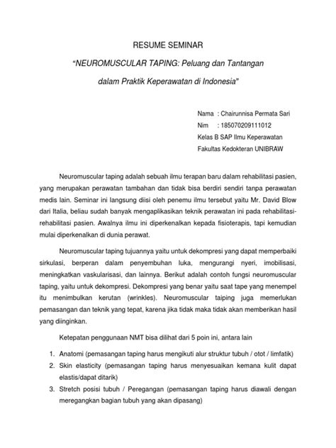 Contoh Resume Hasil Seminar Rose Brown