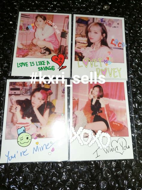 Crazy In Love Ryujin And Yeji Polaroid Set Hobbies And Toys Memorabilia