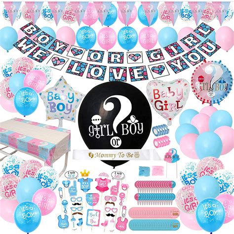 Gender Reveal Party Supplies 200 Pieces Walmart