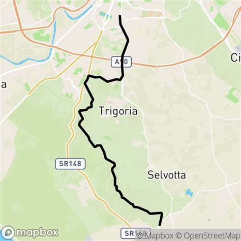 Roma Pomezia Mappa Percorso Ciclabile Bici Mountain Bike