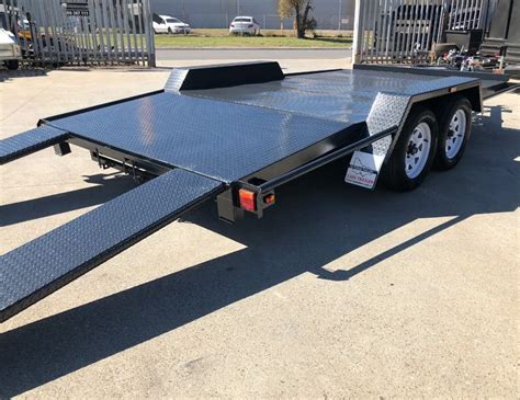 14x6'6 Semi Flat Top Car Carrier Trailer for Sale - 7ft Ramps | Wagga ...