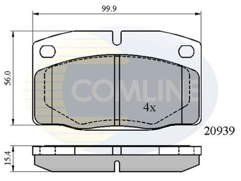 NEW COMLINE FRONT BRAKE PADS SET BRAKING PADS GENUINE OE QUALITY