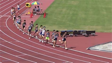 2022 茨城県高校個人選手権 男子1500mタイムレース3組 Youtube