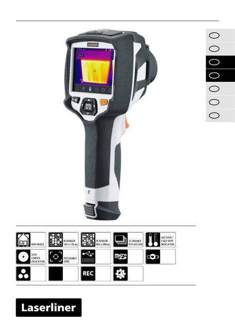 Laserliner Thermocamera Highsense Pro Handleiding Nederlands