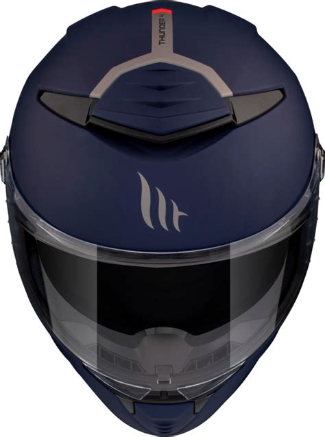 Casco Mt Ff Sv Thunder Sv Solid A Azul Mate Integral Casco Mt