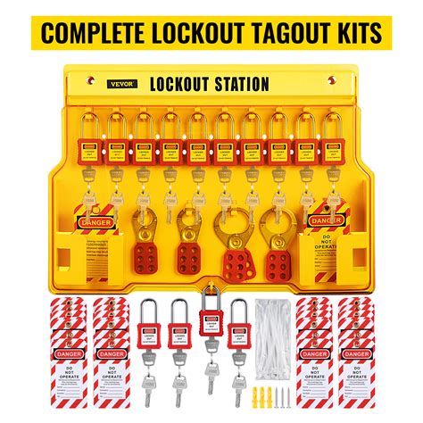 Mophorn 58 PCS Lockout Tagout Kits Electrical Safety Loto Kit Includes