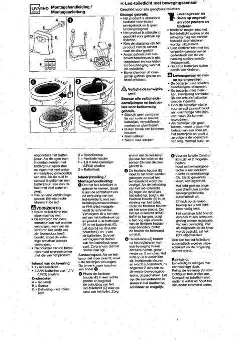 Handleiding Livarno IAN 390145 2201 Pagina 1 Van 2 Nederlands