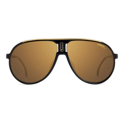 Carrera Champion65n 2m2 Yl Black Gold Sunglasses Unisex