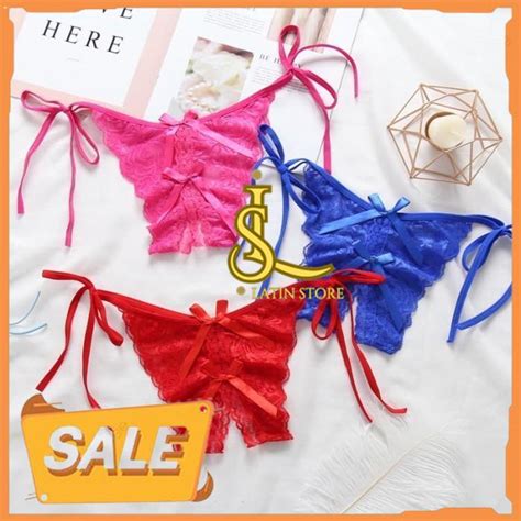 Jual G STRING CELANA DALAM BELAH TALI SAMPING BIKINI LINGERIE C G