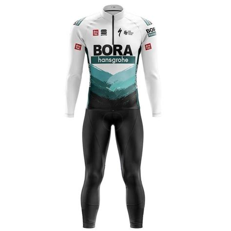 Conjunto De Ciclismo Pro Tour Bora Cal A E Camisa Forro Em Espuma