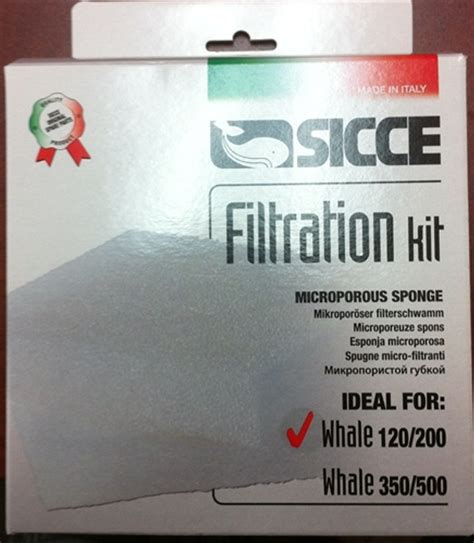 Sicce Whale Replacement Sponge 2 Pack For Whale 120 And 200 Fish Tanks