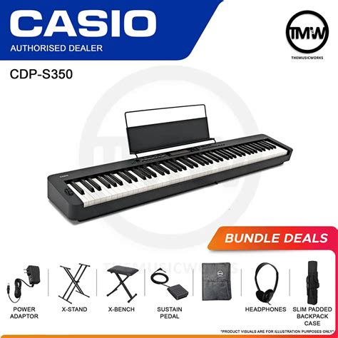 Casio CDP S350 88 Key Compact Digital Piano TMW