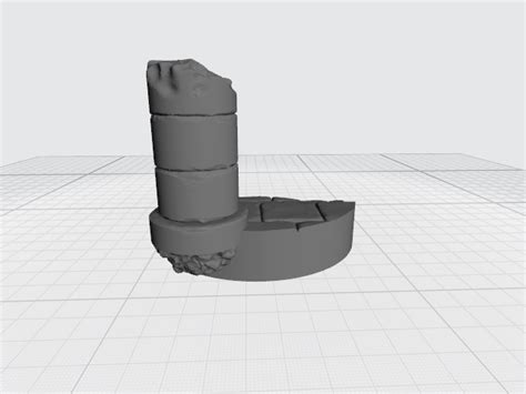 Fichier Stl Gratuit Embase De Colonne En Pierre Pour Base De Mm