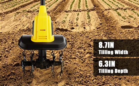 Cordless Tiller Cultivator Compatible With 20v Battery