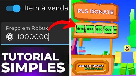 COMO VENDER ITENS E CRIAR UMA GAMEPASS NO PLS DONATE PELO CELULAR 2024