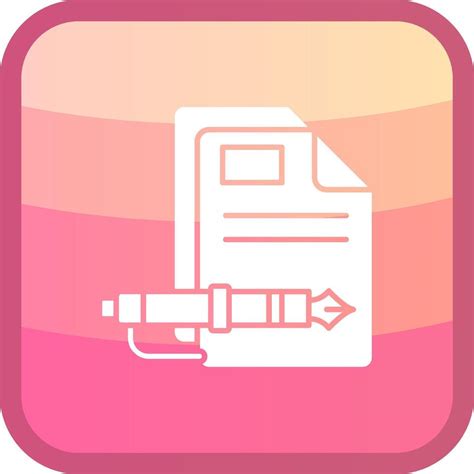 Document Glyph Squre Colored Icon Vector Art At Vecteezy