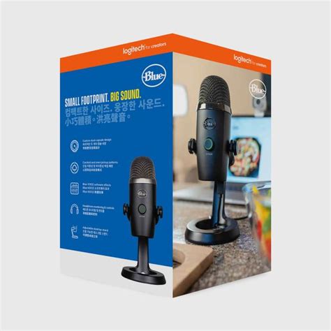 LOGITECH FOR CREATORS BLUE Yeti Nano Black Out Premium Dual Pattern USB