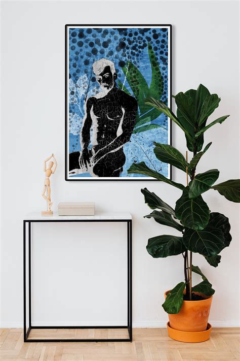 Abstract Wall Art Male Nude Art Gay Wall Art Bedroom Wall Etsy