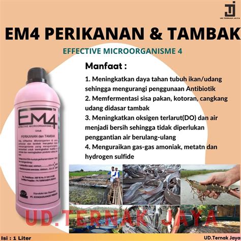 Jual Produk Em Mikro Organisme Probiotik Perikanan Dan Tambak Pupuk