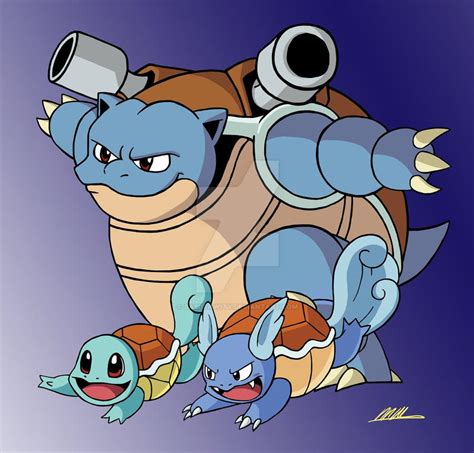 Squirtle Evolution by basi1faw1ty on DeviantArt