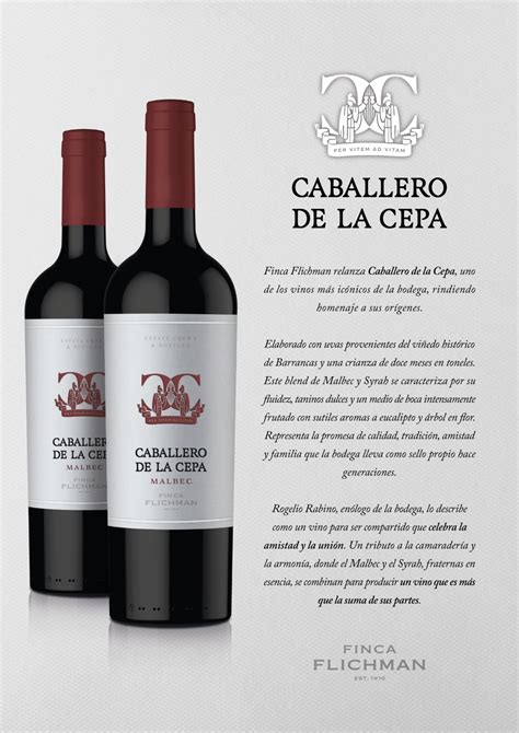 Finca Flichman relanza Caballero de la Cepa uno de los vinos más